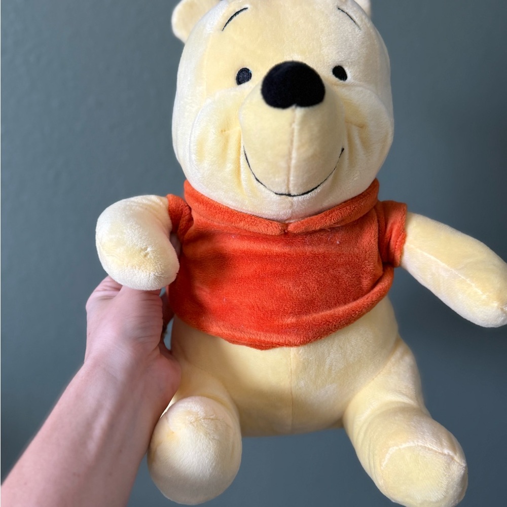 The Big One Yellow Plush Bear with Orange Shirt